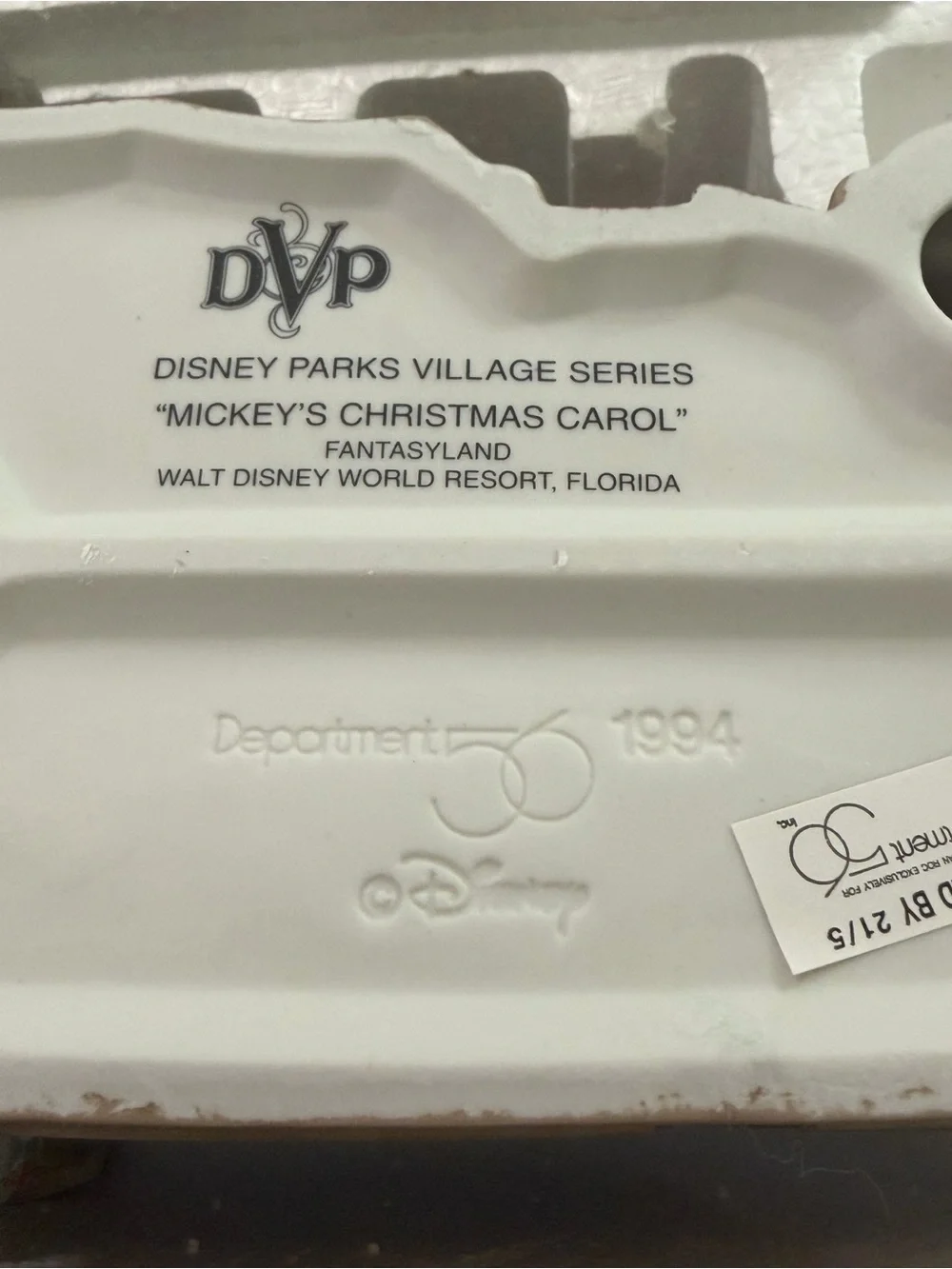 Department 56 Disney park village series lighted